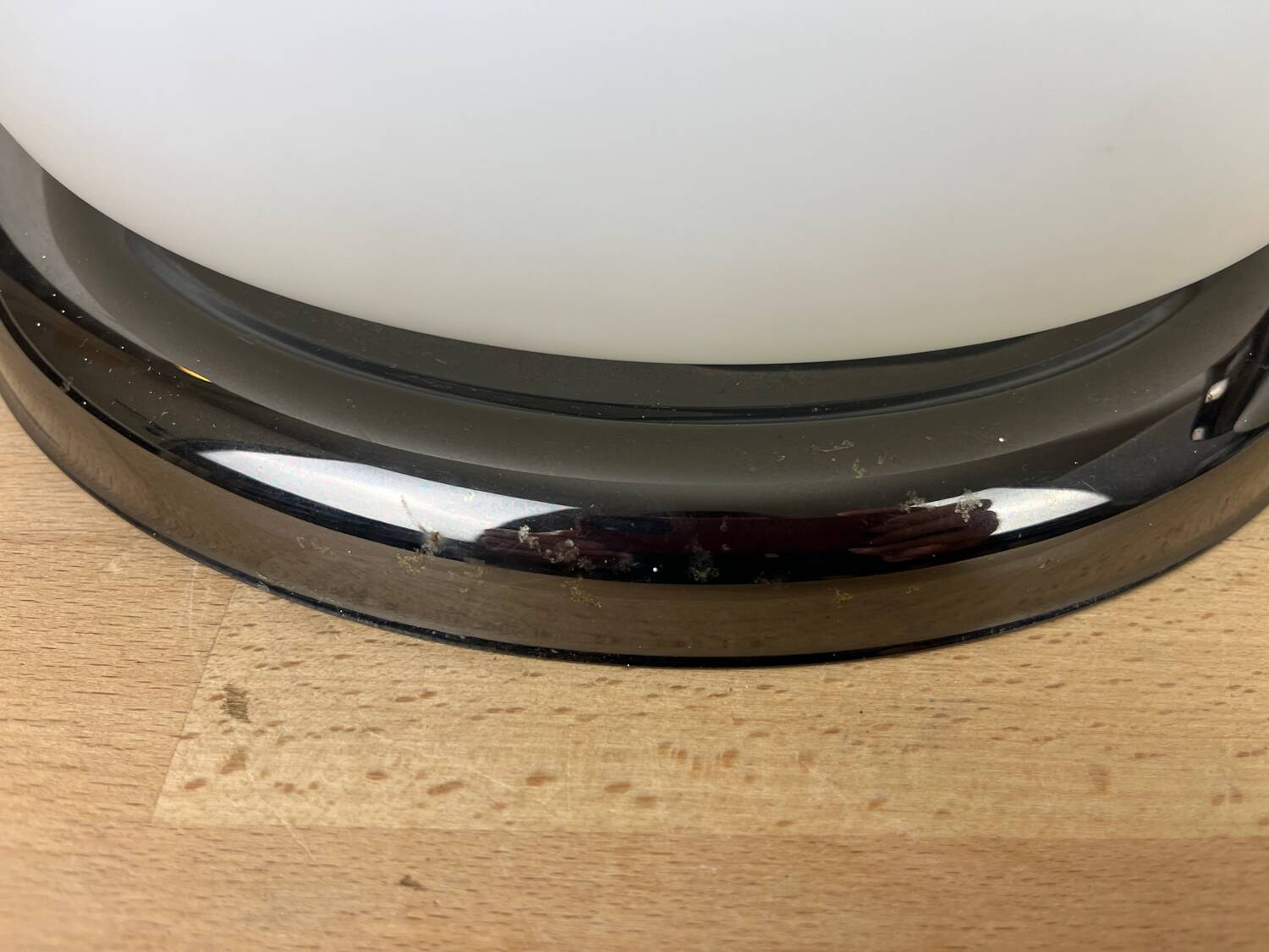 Pair of opaline and metal wall lights