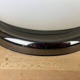 Pair of opaline and metal wall lights