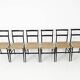 Set of 6 "Superleggera" Chairs by Gio Ponti for Cassina, 1950s