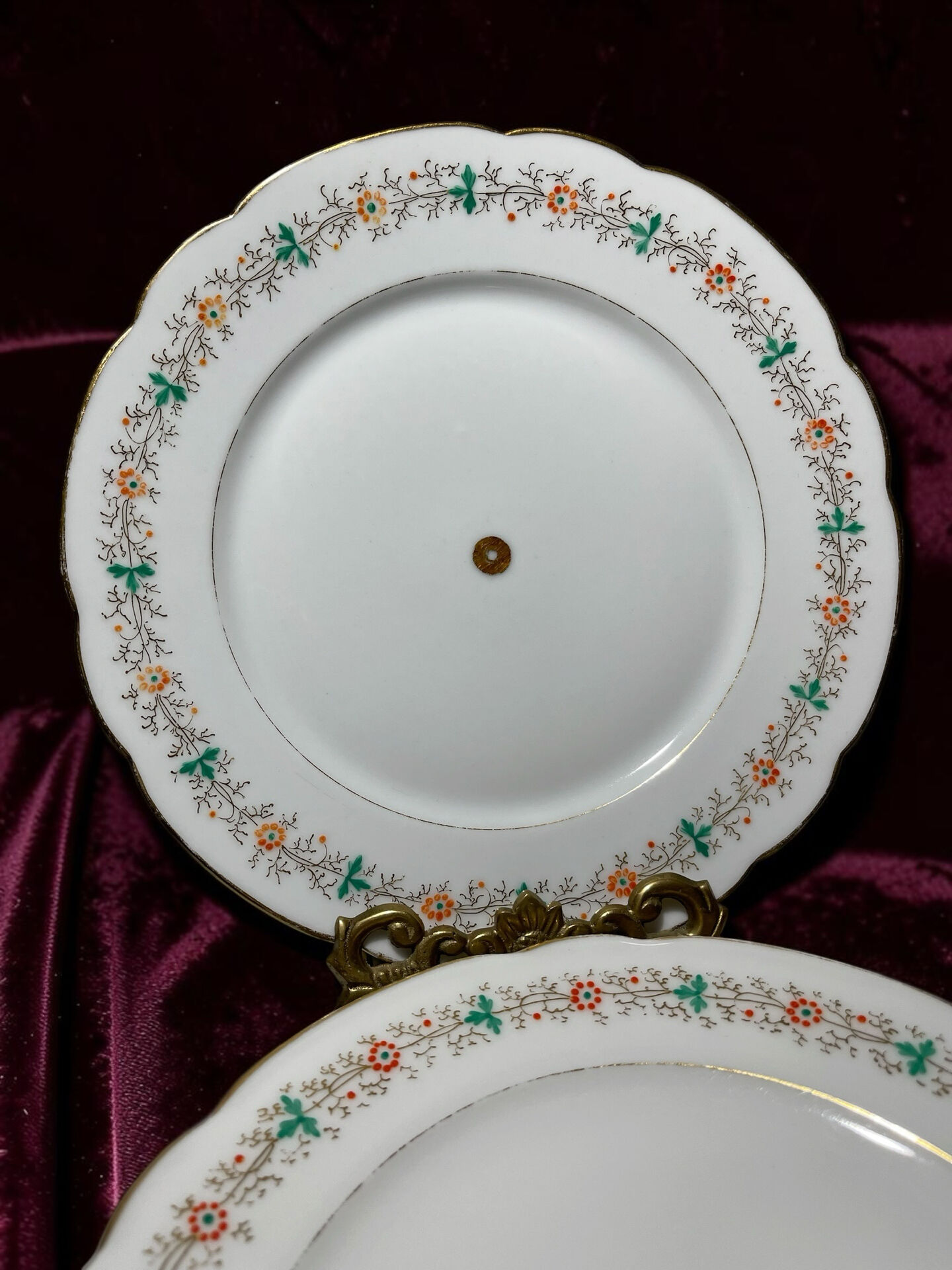 Seven antique Limoges porcelain plates – CFH / GDM