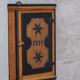 Antique  Swedish 18th Century Oak Hanging Corner Cabinet, 1711
