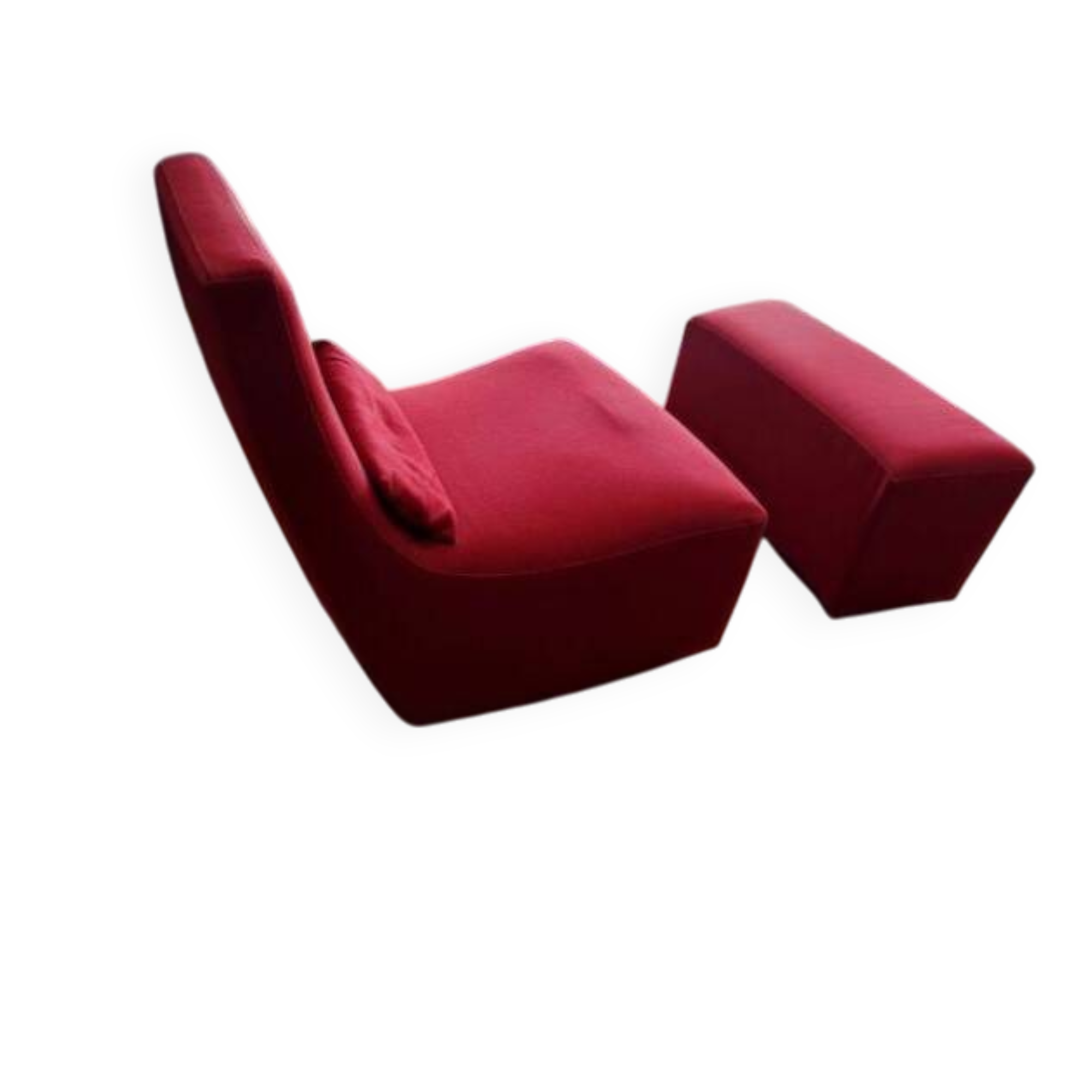 Rocking chair and pouf