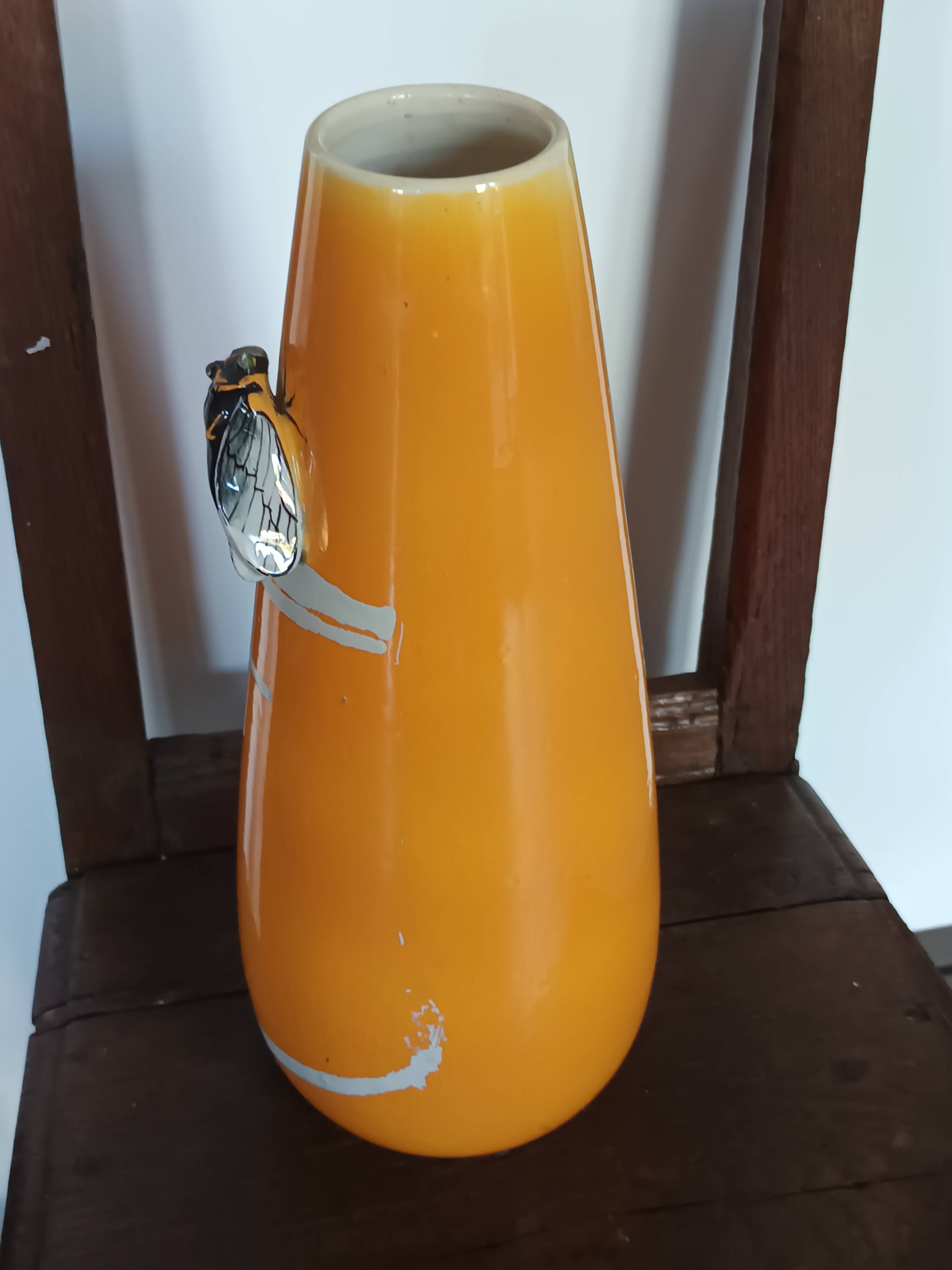 cicada vase signed JMF Vallauris Atelier Massier 1950/1960