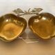 Double brass apple tray