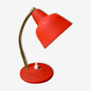 Lampe cocotte vintage années 60 tôle laquée & laiton