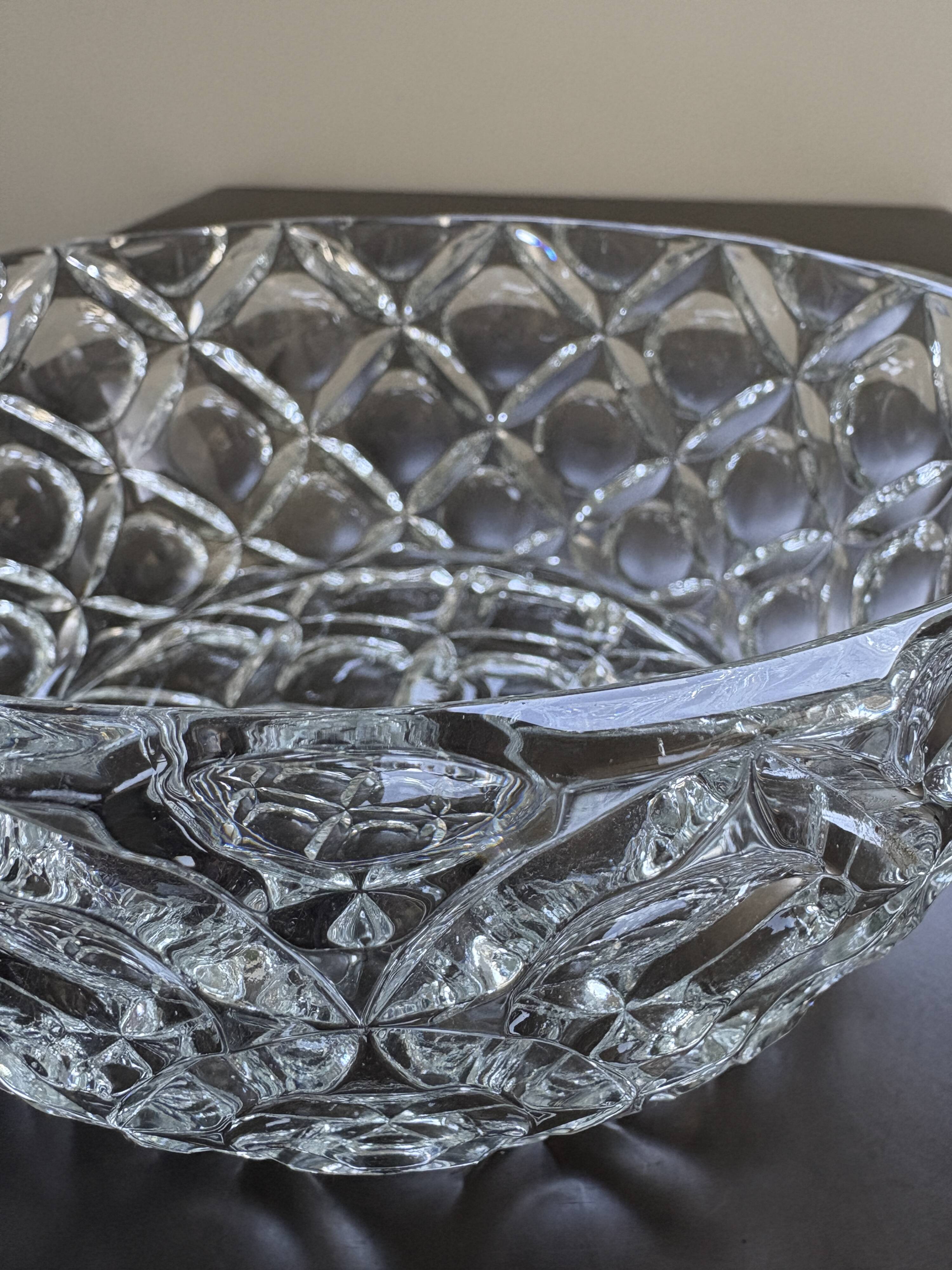 Crystal salad bowl