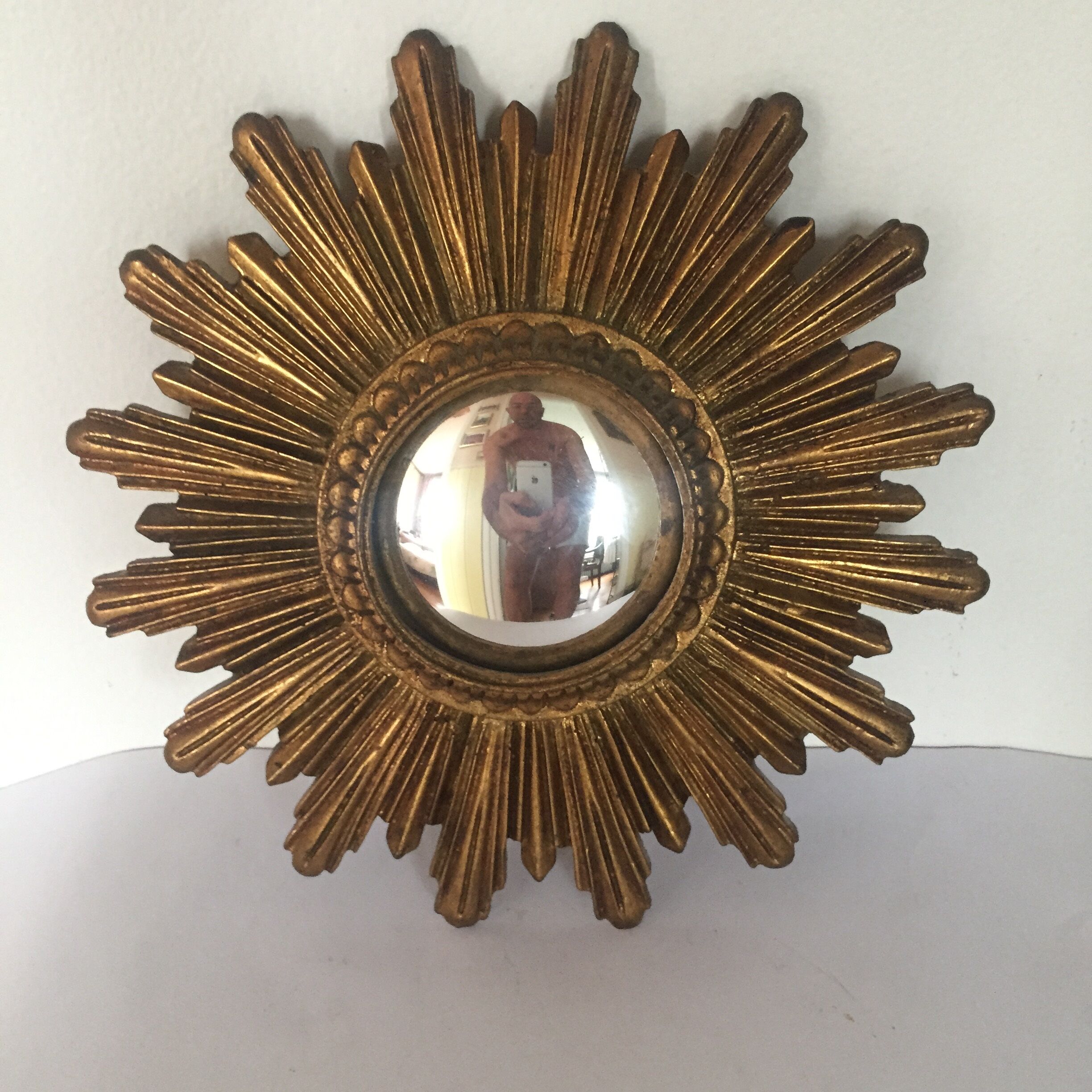 Miroir soleil oeil de sorcière 25x25cm