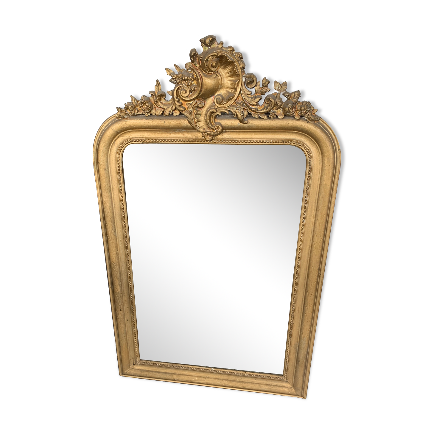 Golden moulding mirror