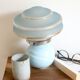 Old blue glass lamp