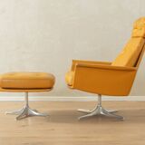 Fauteuil Sedia avec repose-pieds par Horst Brüning pour Cor