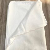 Grande nappe blanche en metis 215 x 155 cm