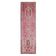 Vintage Turkish Oushak Handmade Wool Cotton Pink Runner Rug 90x312
