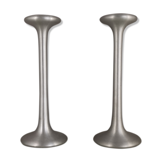 Pair of Ikea candlesticks by designer Carl Öjerstam