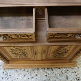Library showcase carved wood