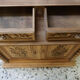 Library showcase carved wood