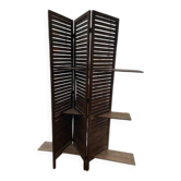 Modular wooden shelving screen