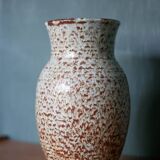 Speckled ceramic vase, west germany