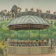 Bernard Vercruyce: The Park Kiosk, original signed lithograph