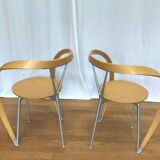 4 “Revers” chairs, ANDREA BRANZI for CASSINA, 90s design