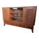 Display buffet in cherry veneer and natural wood.