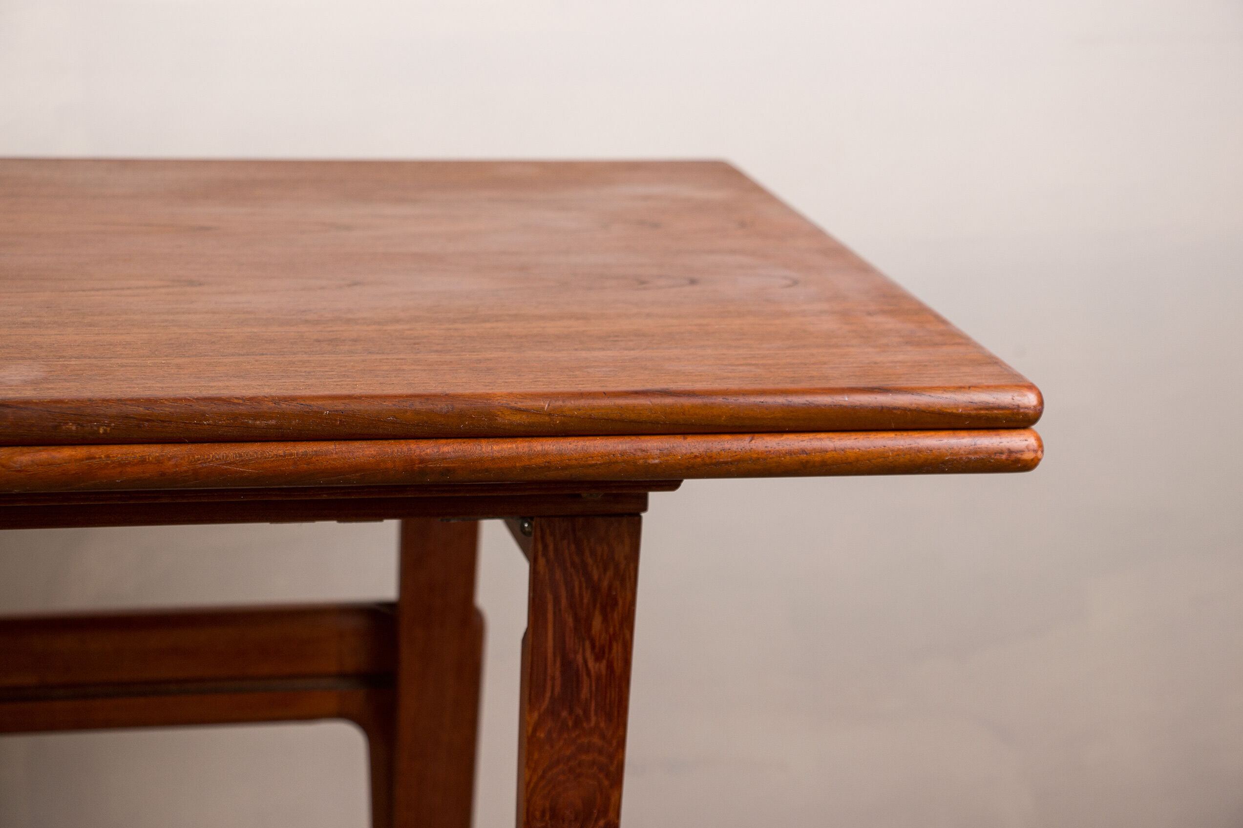 Danish teak table model "elevator" adjustable high and low, Kai Kristiansen, V.M.Mobler 1960