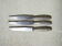 Set of three antique Christofle knives from the Carlton Hotel