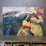 Painting Alain Richard oil on panel