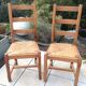 Pair of mulched / vintage chairs 60s-70s