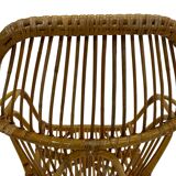 Rattan easy chair by Dirk van Sliedregt Rohe Noordwolde 1960 in the Netherlands