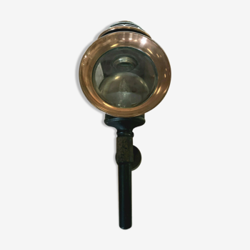 Lanterne de fiacre en cuivre et tôle époque Napoléon III vers 1850-1880