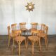 Series of 8 chairs Baumann vintage edition 1960