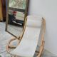 Vintage bamboo deck chair armchair 1950s Italy