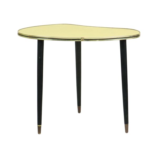 Table de plante rockabilly vintage années 1950 avec pieds coniques