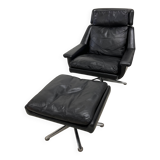 Danish Swivel Armchair Model 802 by Werner Langenfeld for Esa, 1970s