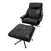 Danish Swivel Armchair Model 802 by Werner Langenfeld for Esa, 1970s