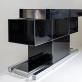 70's bar cabinet designed by Willy Rizzo for Mario Sabot