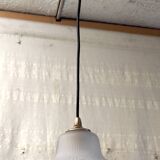 Art Deco style pressed glass portable lamp - mid-20th century