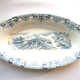 3 raviers or butter dish, iron earth gray-blue saïgon, Choisy le roi hb & cie