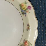 Hollow dish on foot compote, cream, fruits...porcelain