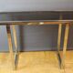 Chrome and gilded console by Romeo Riga around 1970