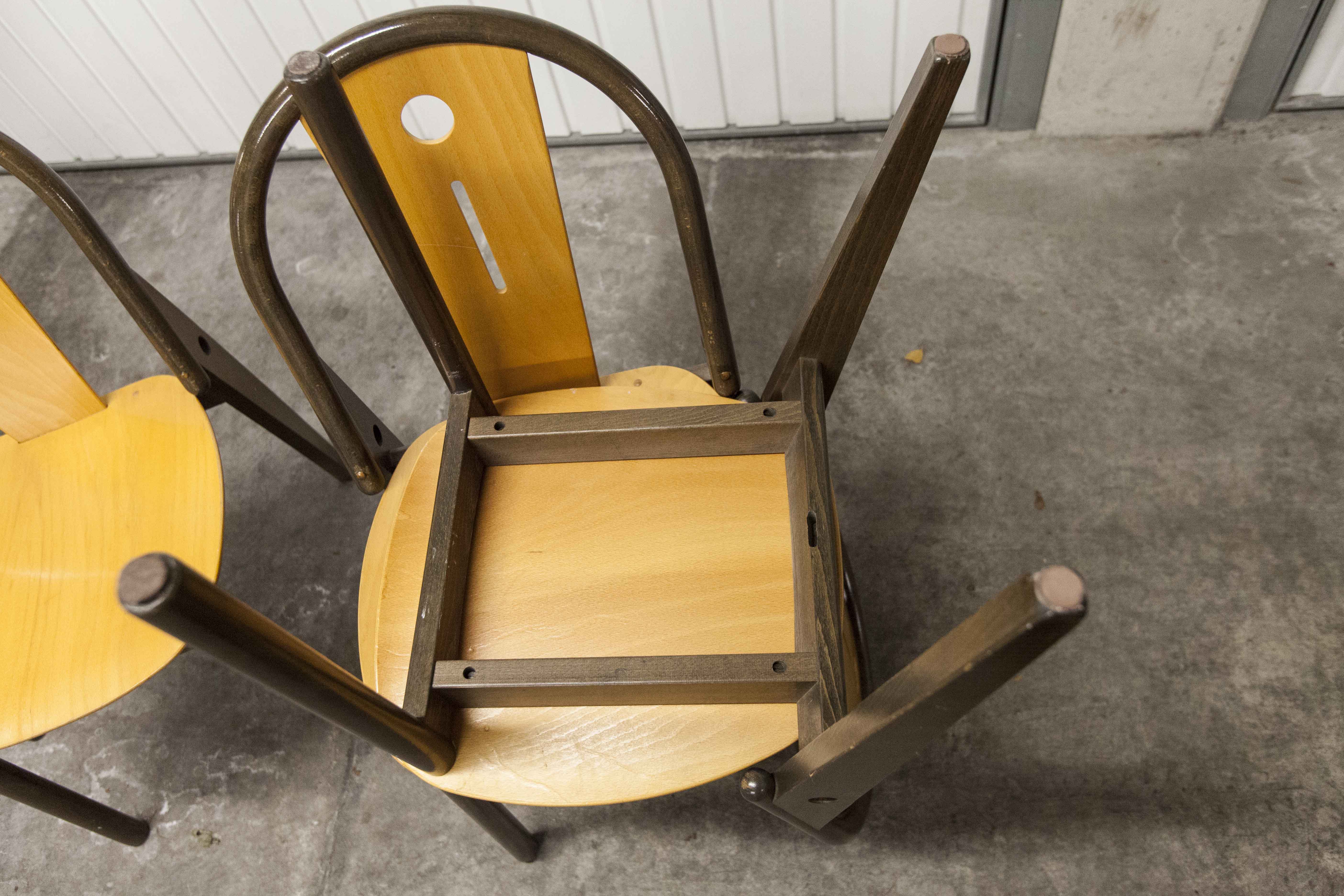 6 Baumann "transit" chairs 1990s
