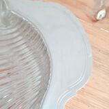 Silver metal dish shell w.rogers