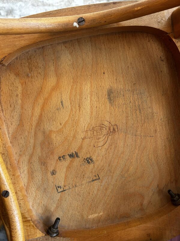 8 Chaise bistrot Stella par Luterma circa 50's