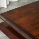 Two-level pagoda coffee table in Wabi-Sabi style, wood and bamboo from the 1970s.