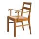 Oscar Degeyter armchair, solid wood, rush, 1942
