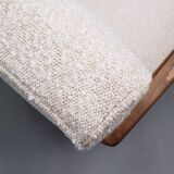 1930 Jindrich Halabala Bentwood Armchair in Ivory Premium Buckle