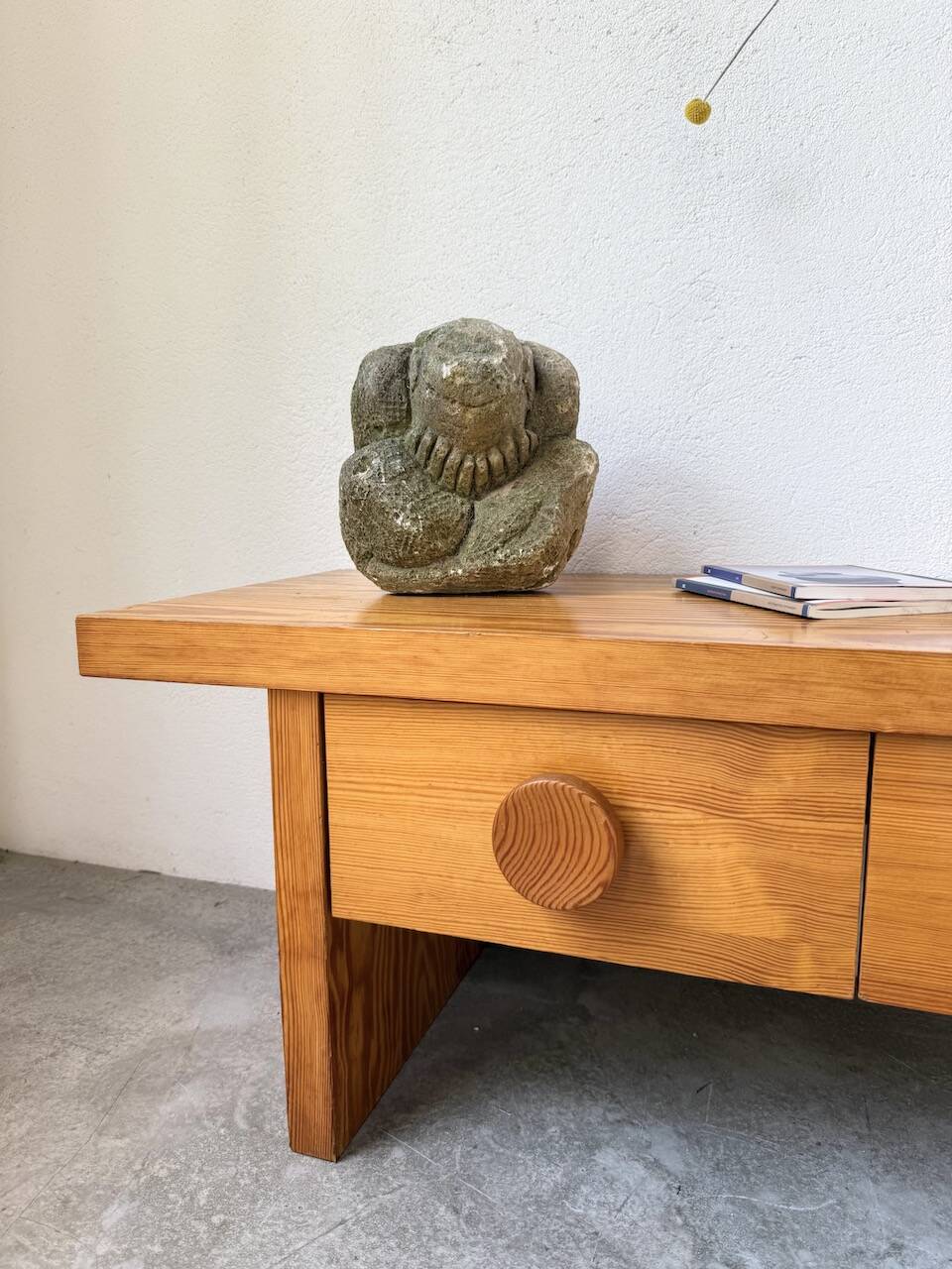 Stone sculpture of a man