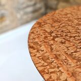 Round table in red marble by Eero Saarinen for Knoll