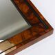Square Biedermeier Antique 19th Century Walnut Wall Mirror, Vienna, 1850s