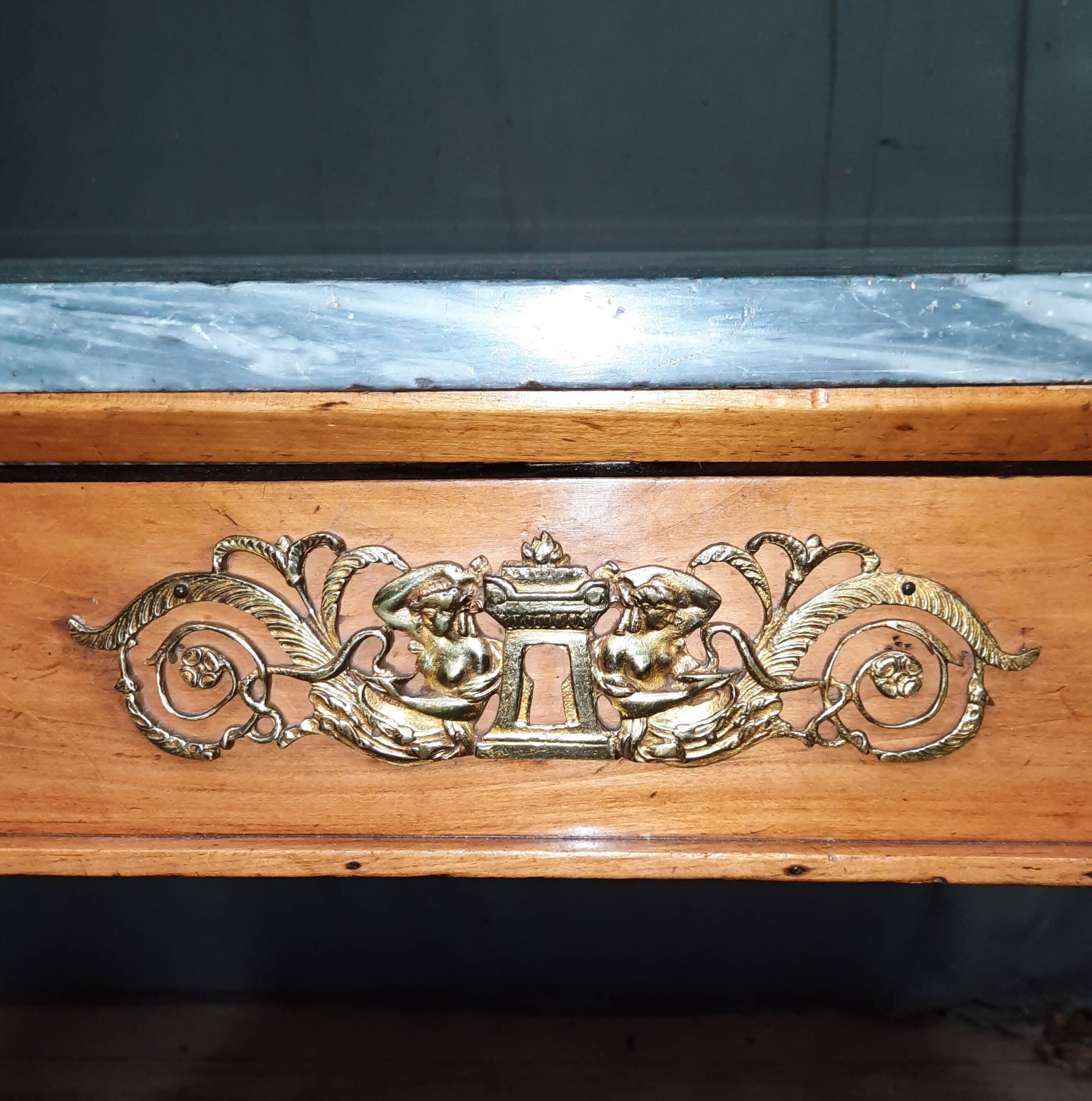 Console empire à colonnes